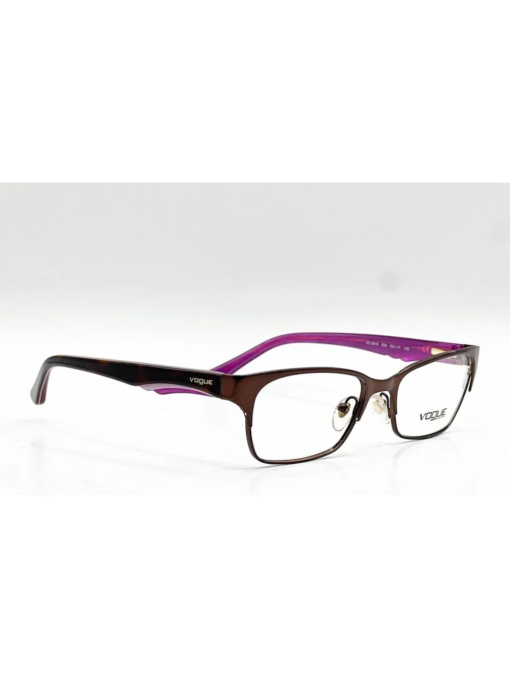 Vogue VO 3918 934 Brushed Brown Authentic Eyeglass Frames 52-17
